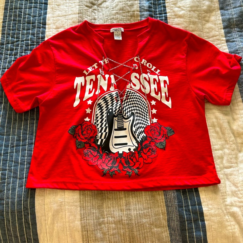 Red Tennessee Graphic T-Shirt
